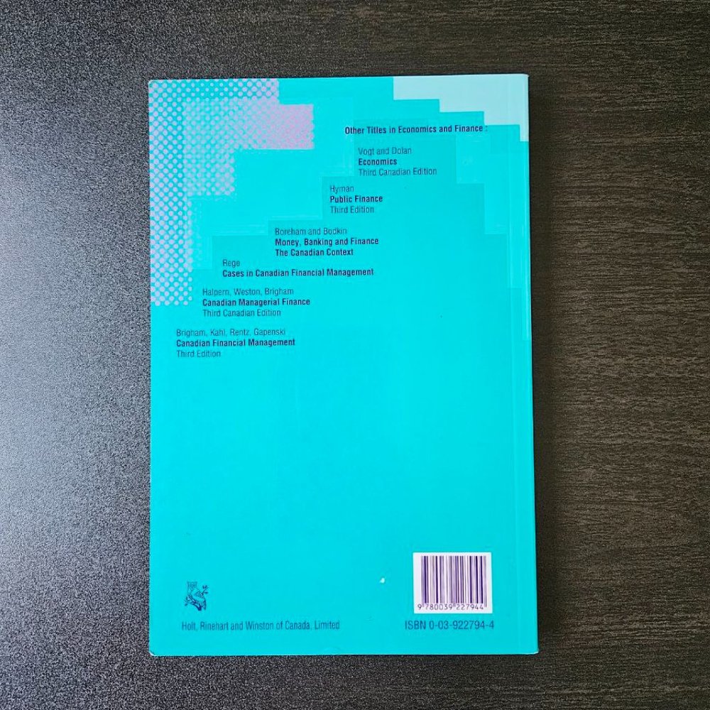 Canadian Public Finance. Fourth Edition by J. C. Strick - Paperback - Picture 7 of 7